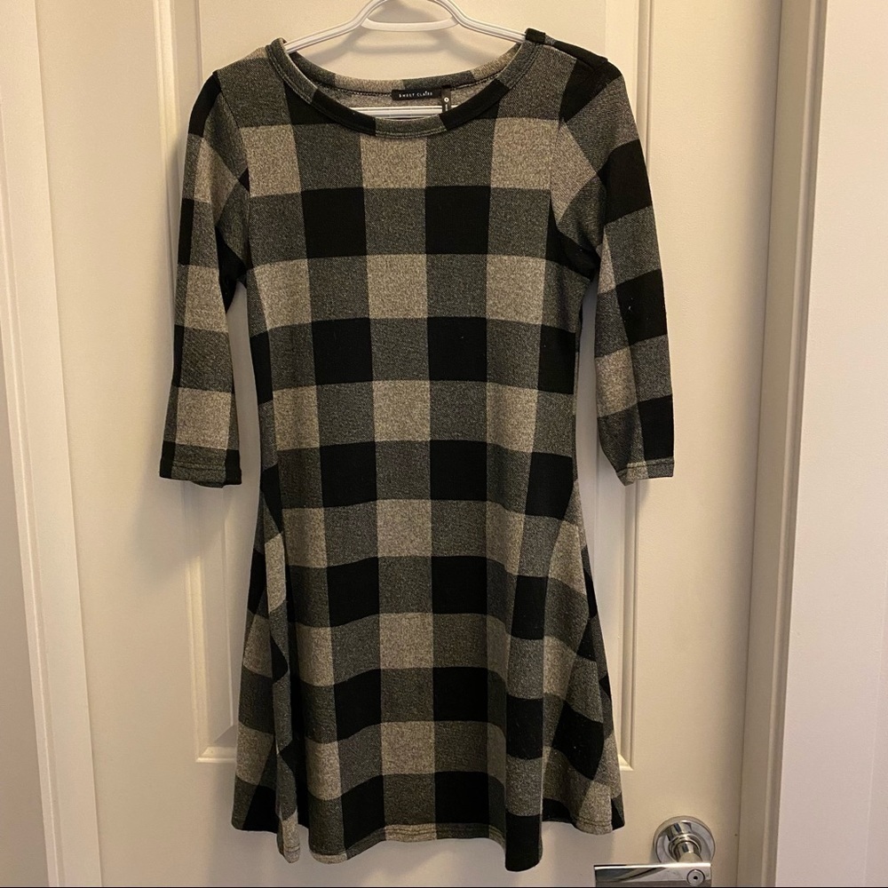 *4 for $25* Sweet Claire Plaid Dress